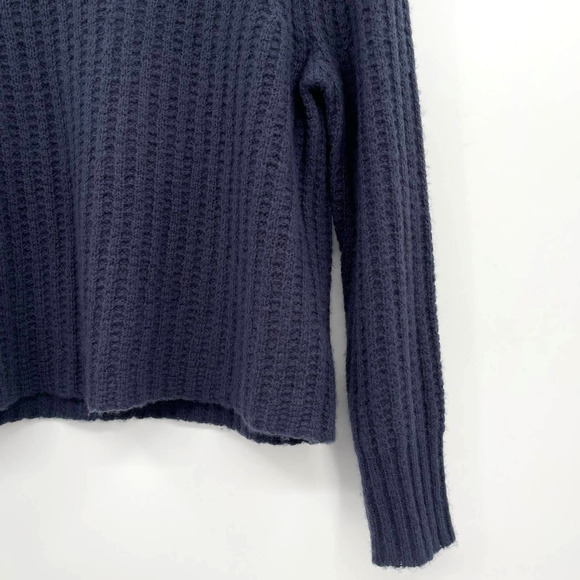 NWT 360 Cashmere Pamela Ribbed Wool & Cashmere Blend Sweater Prussian Sz XS Blue - Picture 8 of 14